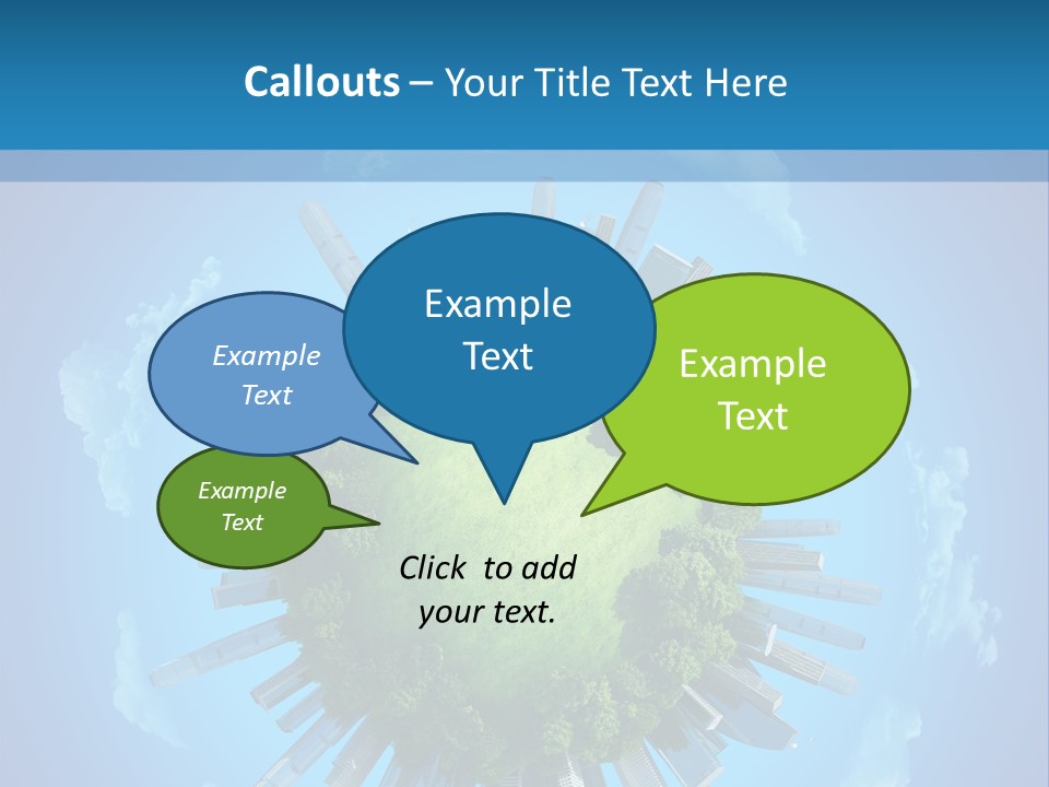Circle Ecology Copy PowerPoint Template