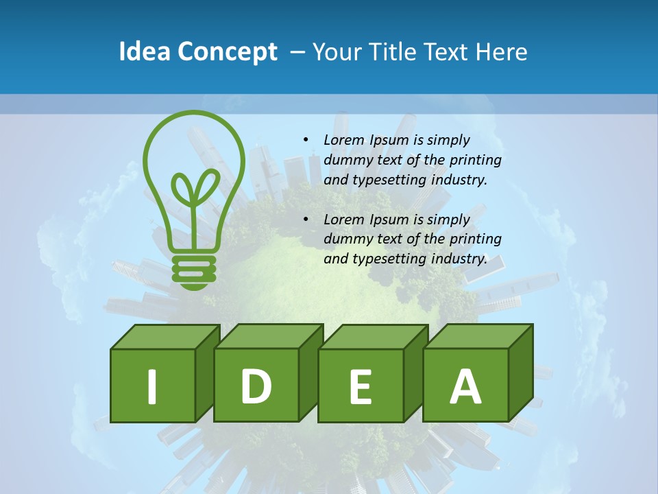 Circle Ecology Copy PowerPoint Template
