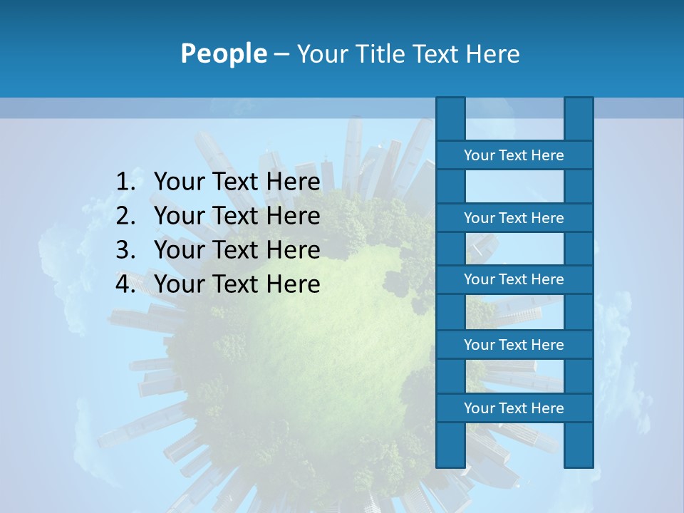 Circle Ecology Copy PowerPoint Template