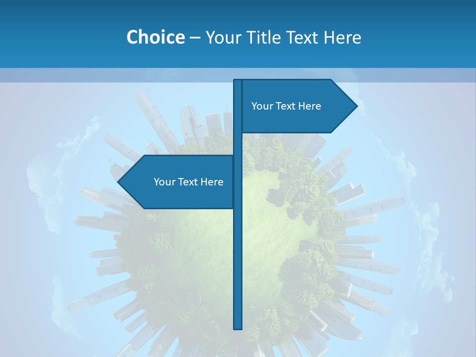 Circle Ecology Copy PowerPoint Template