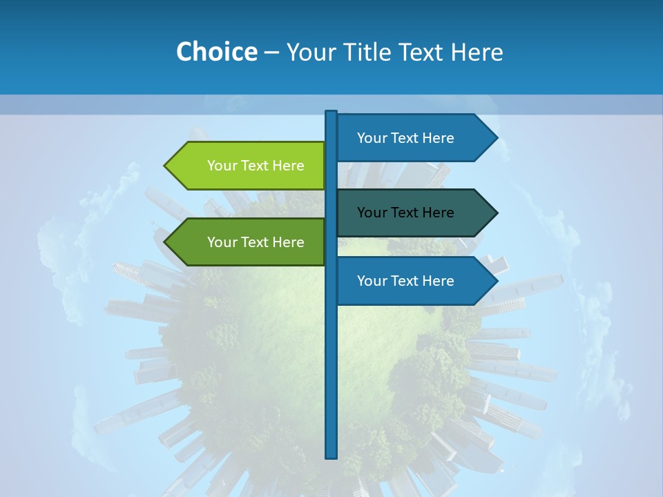 Circle Ecology Copy PowerPoint Template