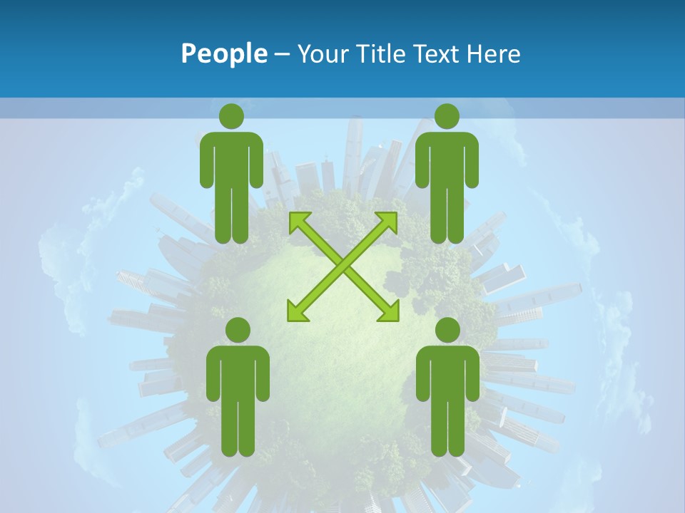 Circle Ecology Copy PowerPoint Template