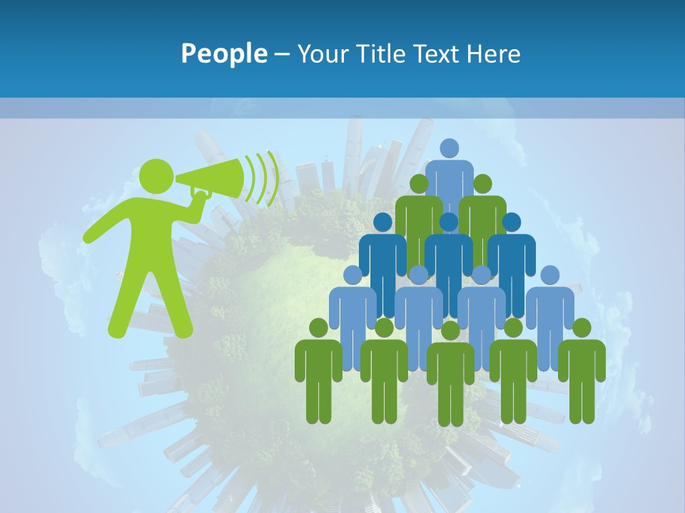 Circle Ecology Copy PowerPoint Template