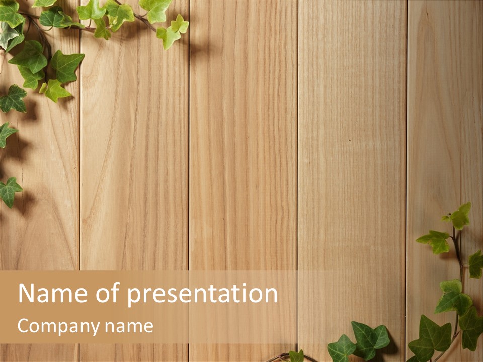 Timber Design Nature PowerPoint Template