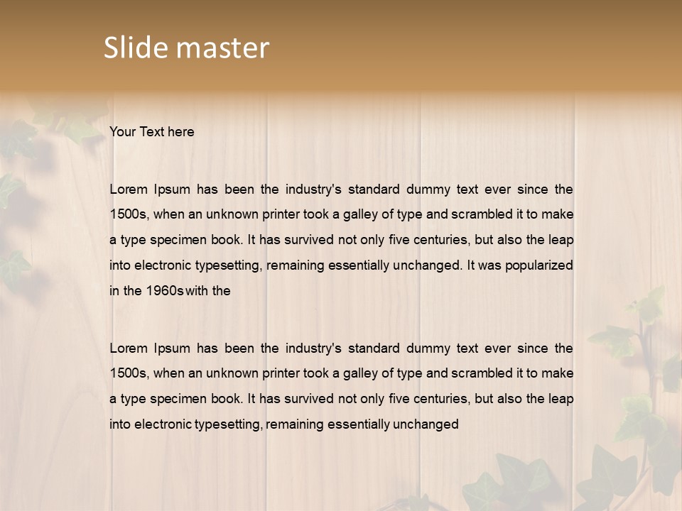 Timber Design Nature PowerPoint Template