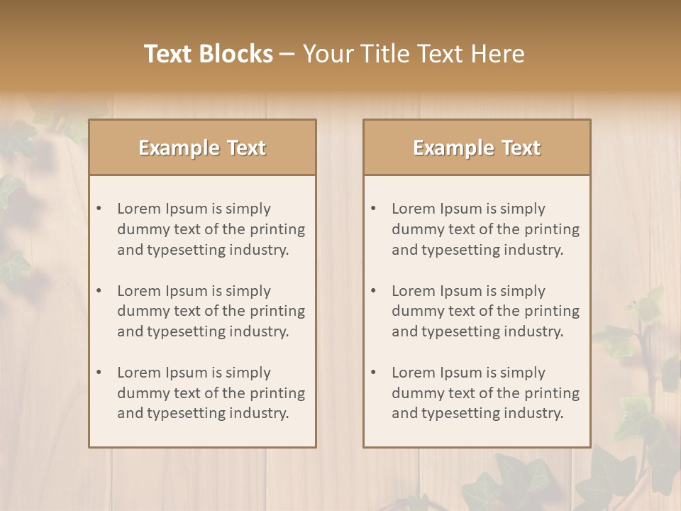 Timber Design Nature PowerPoint Template