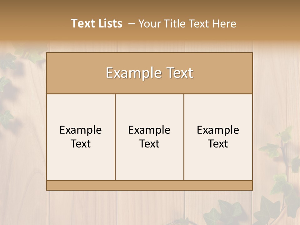Timber Design Nature PowerPoint Template