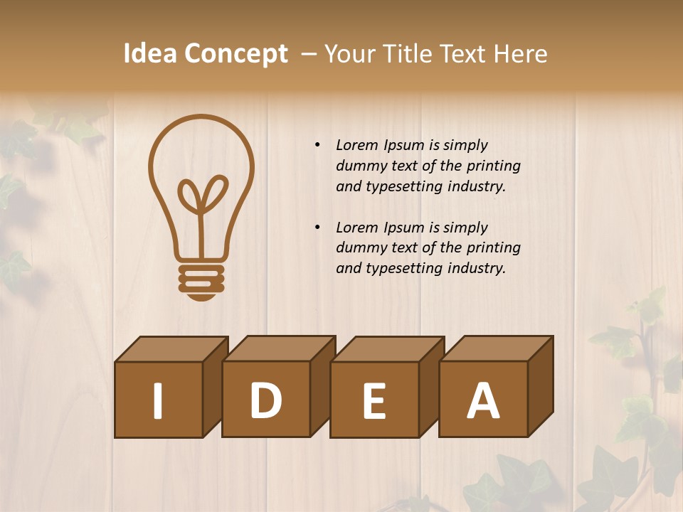 Timber Design Nature PowerPoint Template