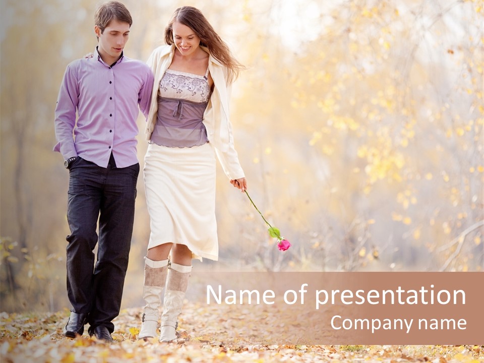 Romantic Fun Casual PowerPoint Template