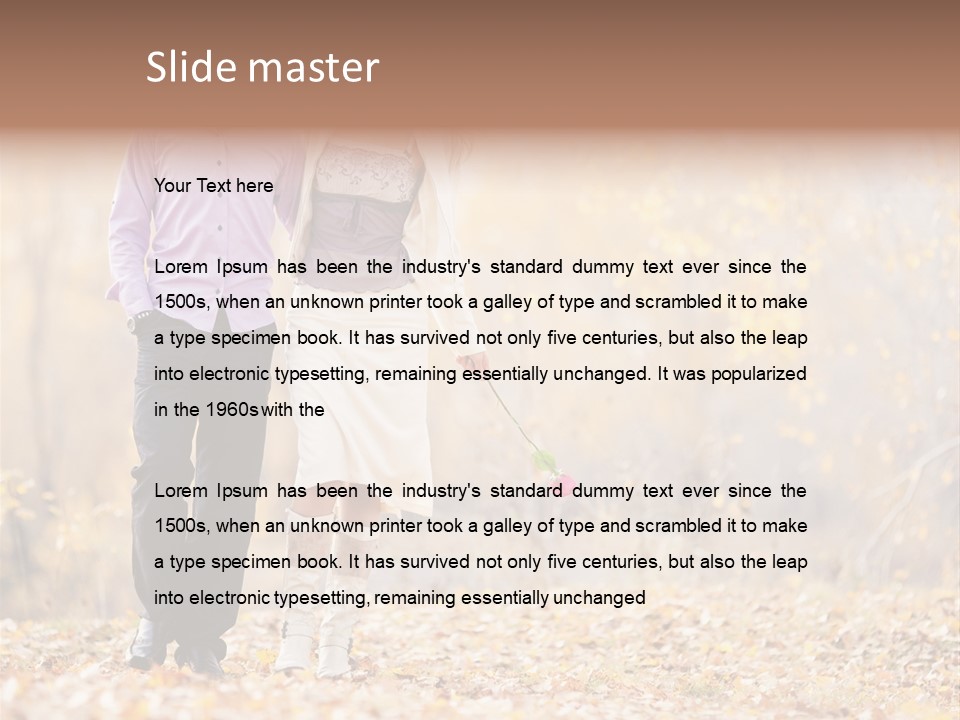 Romantic Fun Casual PowerPoint Template