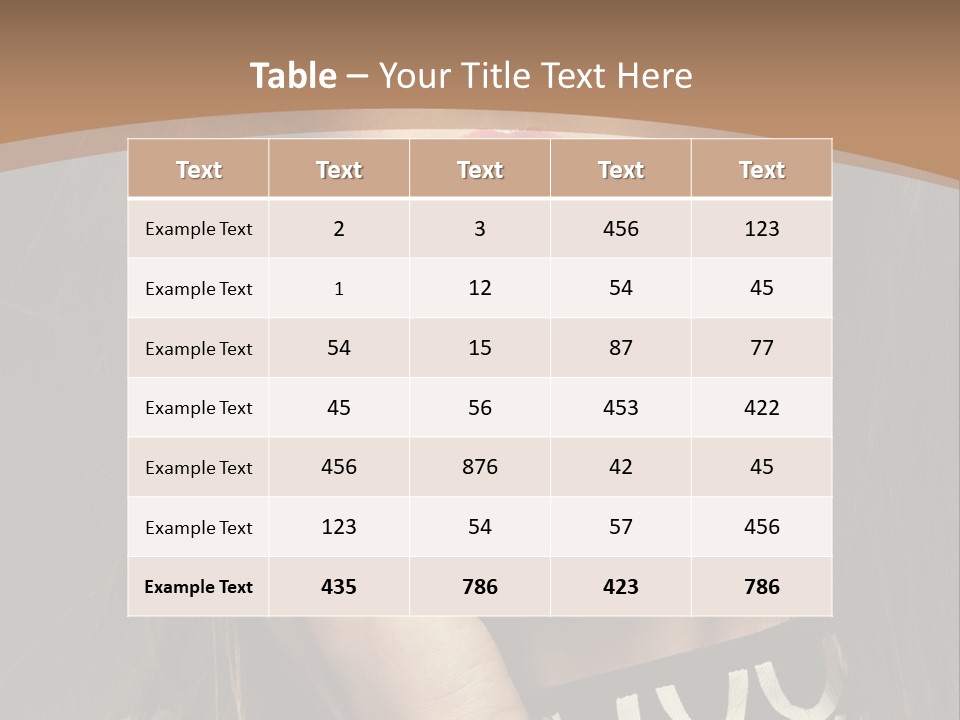 One Style Glamor PowerPoint Template