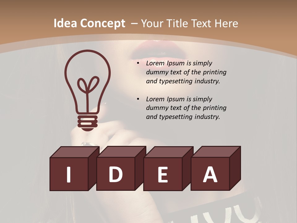 One Style Glamor PowerPoint Template