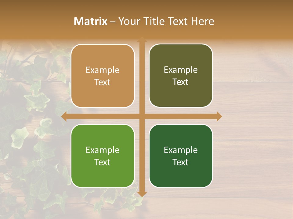 Pattern Wall Plant PowerPoint Template