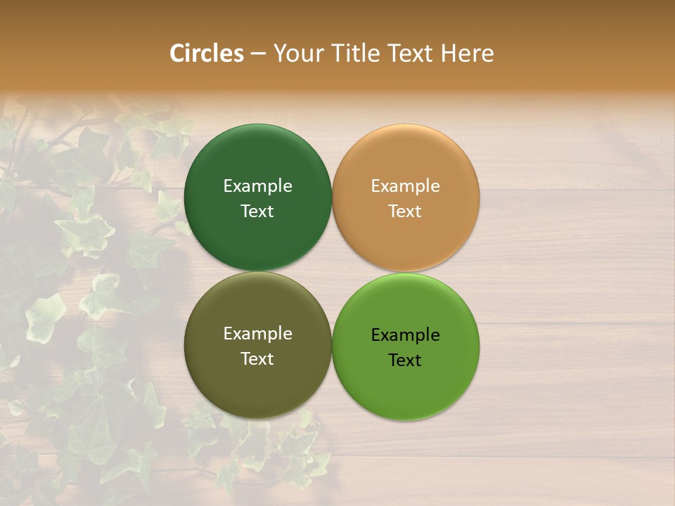 Pattern Wall Plant PowerPoint Template