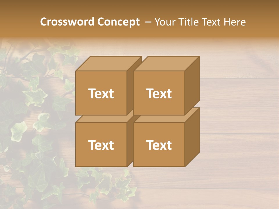 Pattern Wall Plant PowerPoint Template
