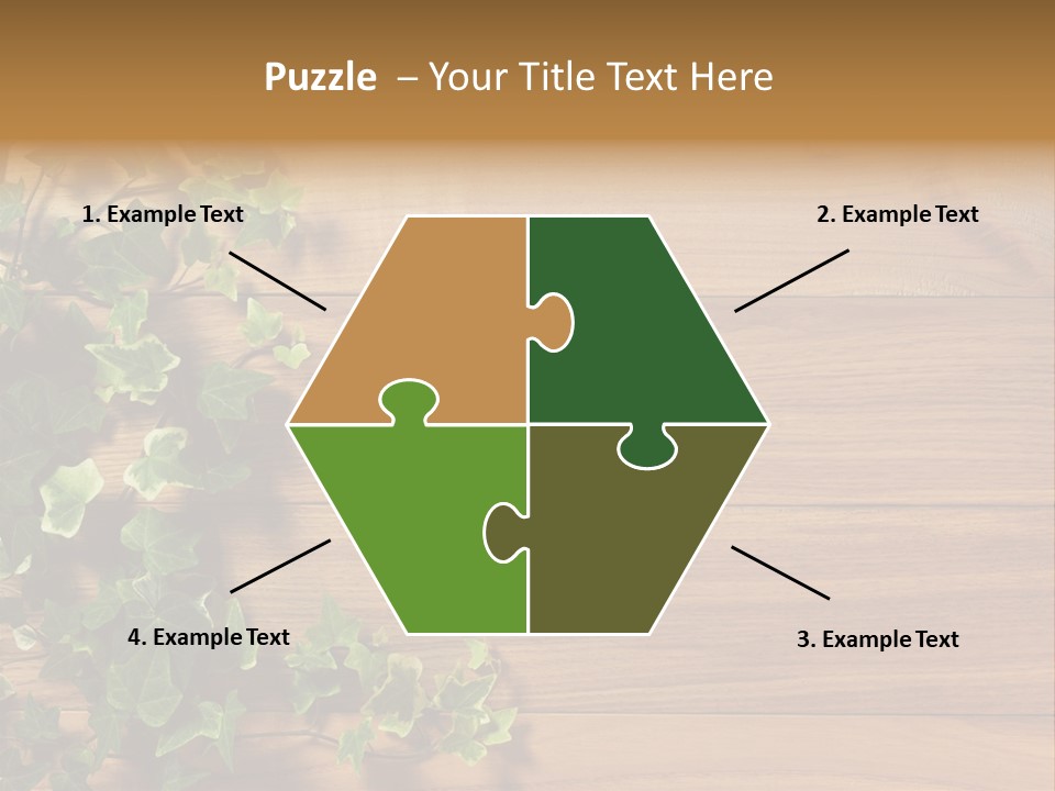 Pattern Wall Plant PowerPoint Template