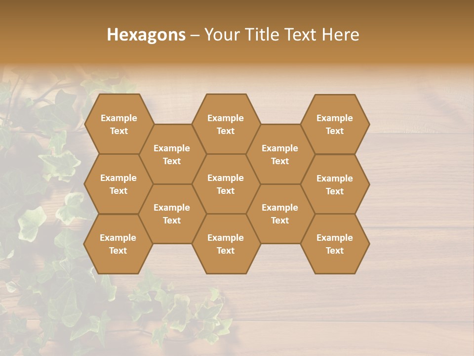 Pattern Wall Plant PowerPoint Template