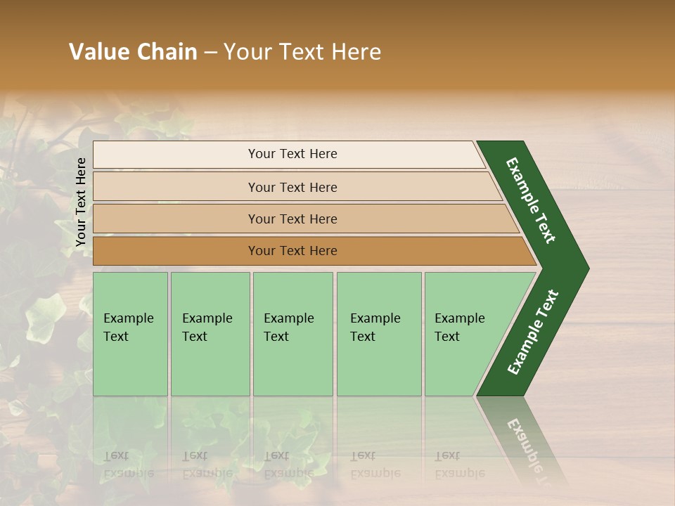Pattern Wall Plant PowerPoint Template