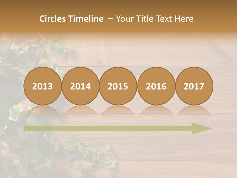 Pattern Wall Plant PowerPoint Template