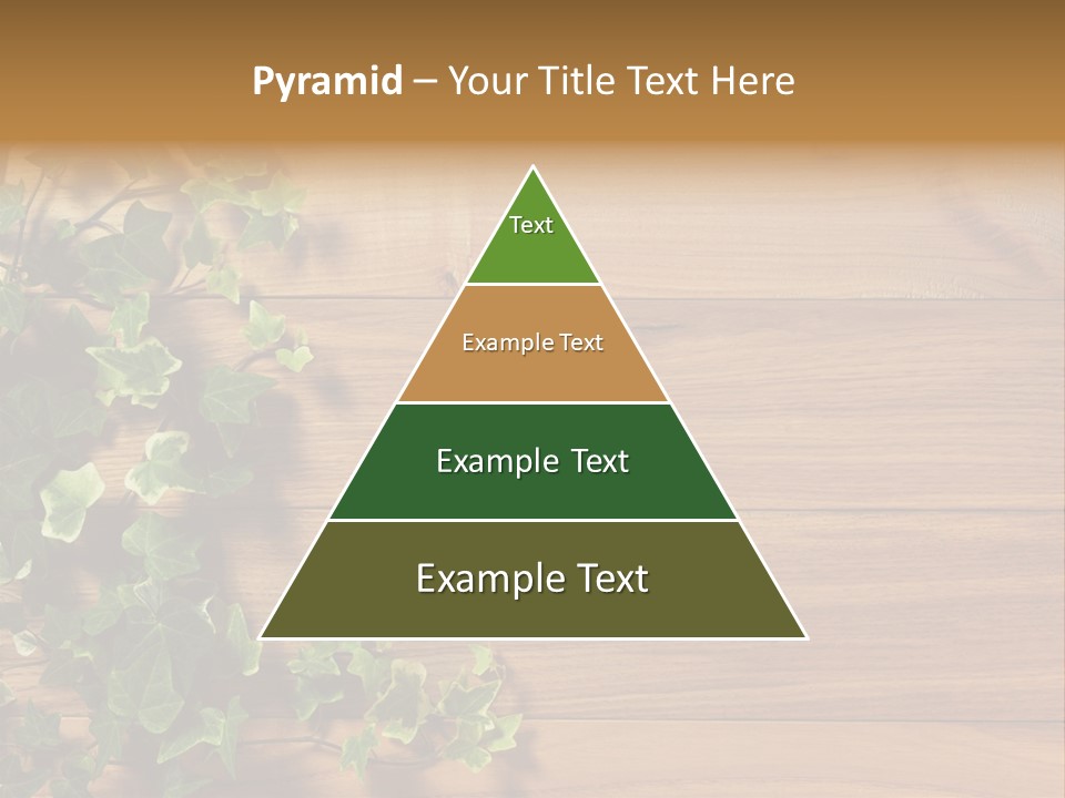 Pattern Wall Plant PowerPoint Template