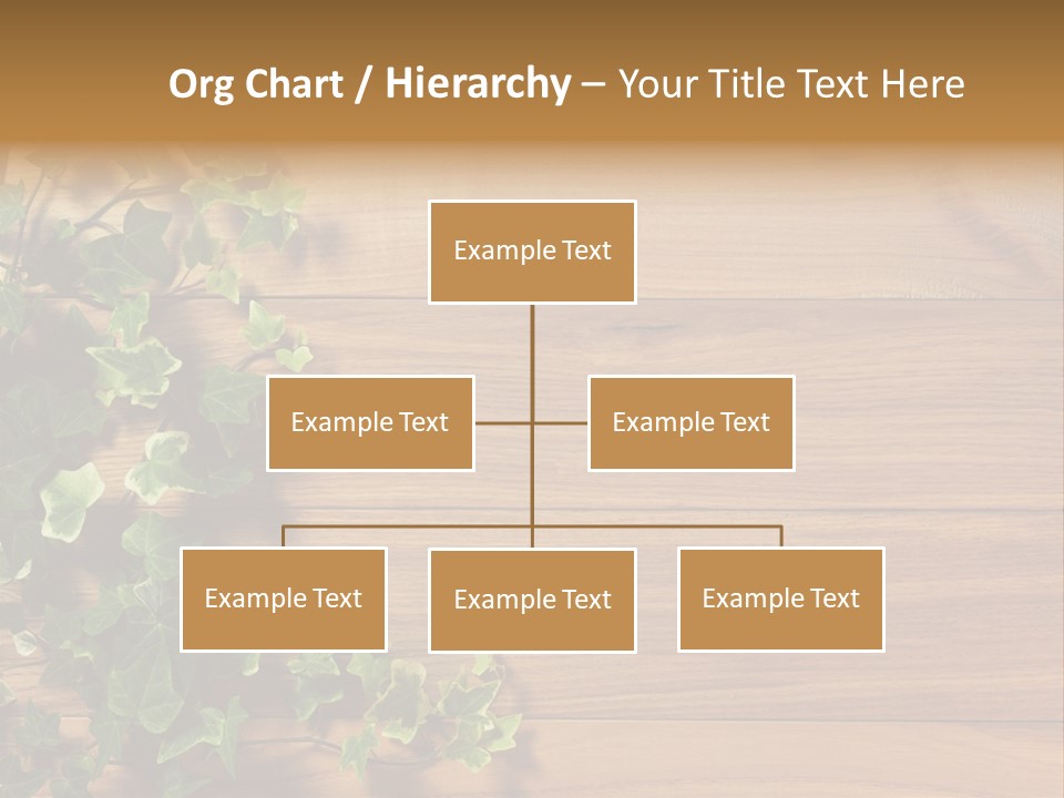Pattern Wall Plant PowerPoint Template