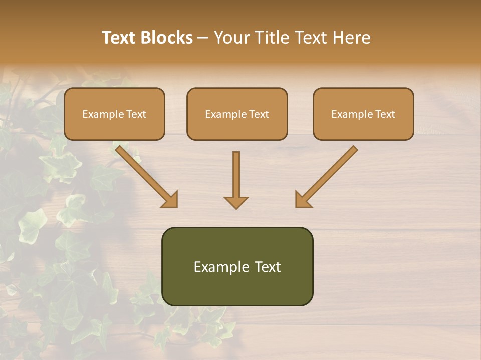 Pattern Wall Plant PowerPoint Template