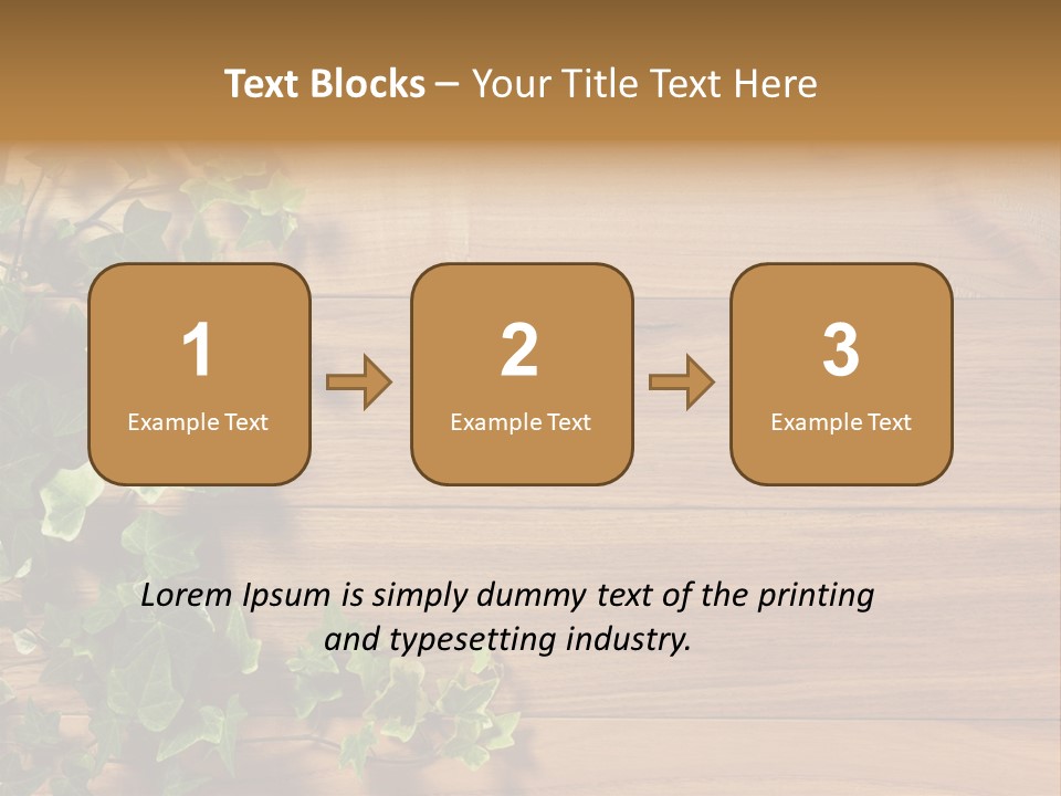 Pattern Wall Plant PowerPoint Template