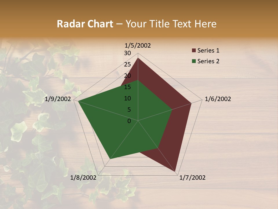Pattern Wall Plant PowerPoint Template