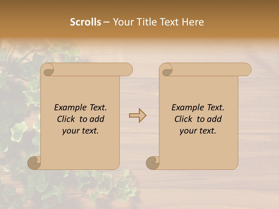 Pattern Wall Plant PowerPoint Template