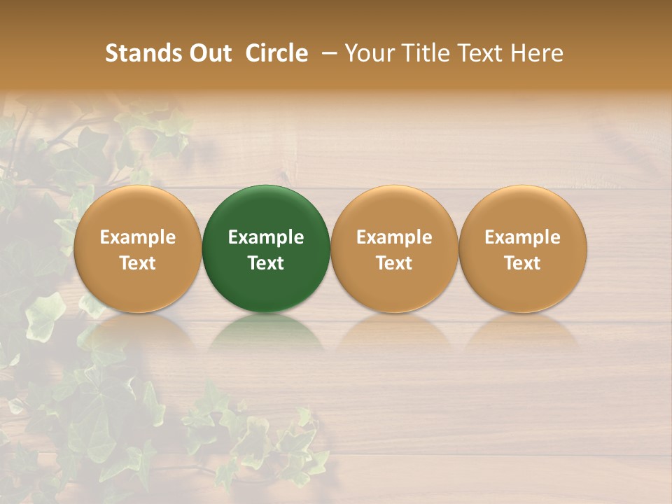 Pattern Wall Plant PowerPoint Template