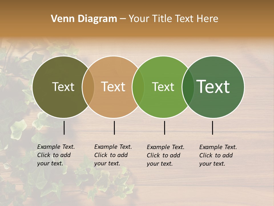 Pattern Wall Plant PowerPoint Template