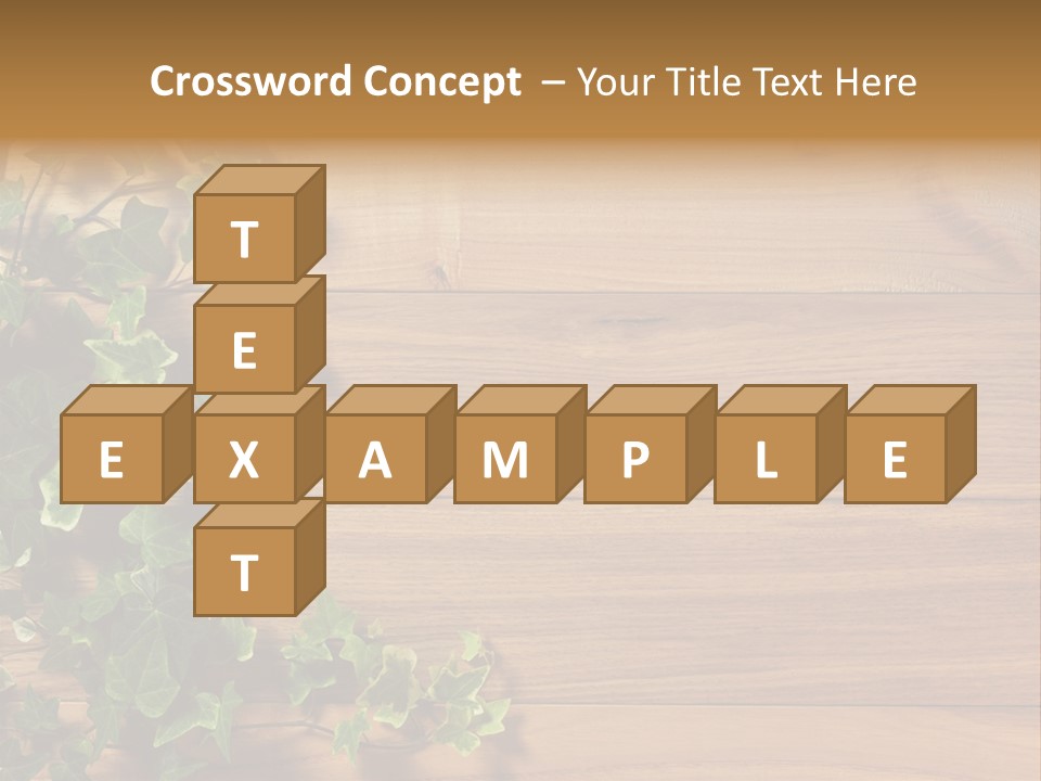 Pattern Wall Plant PowerPoint Template