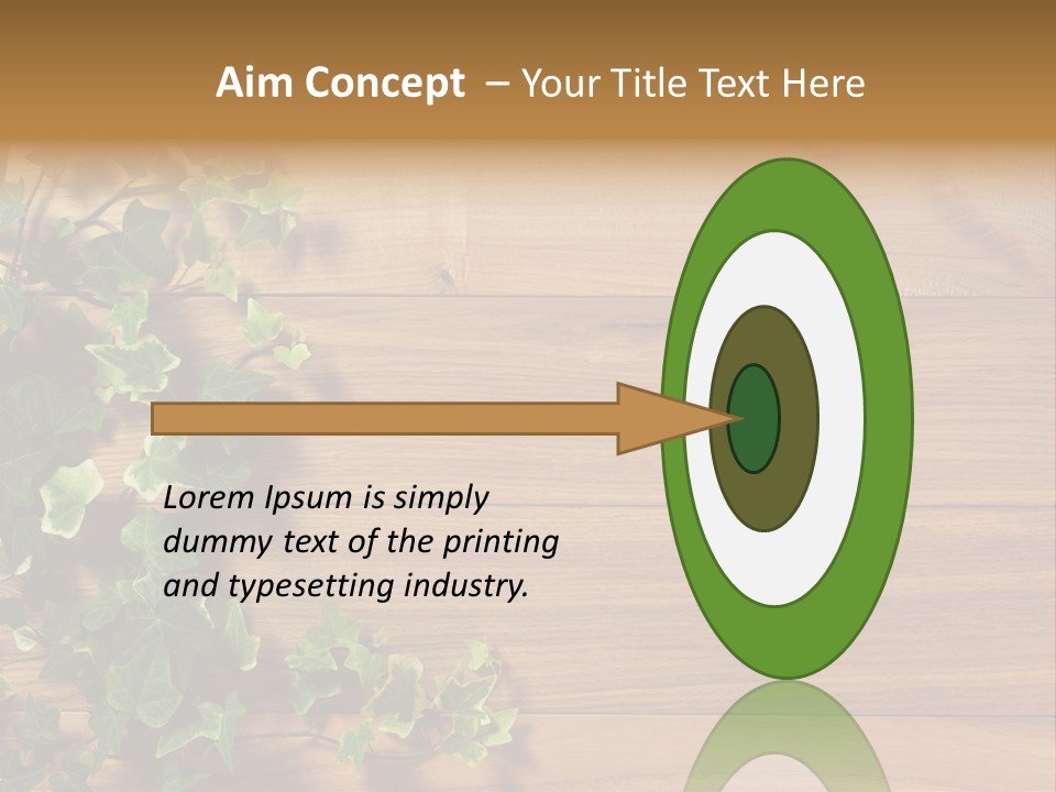 Pattern Wall Plant PowerPoint Template