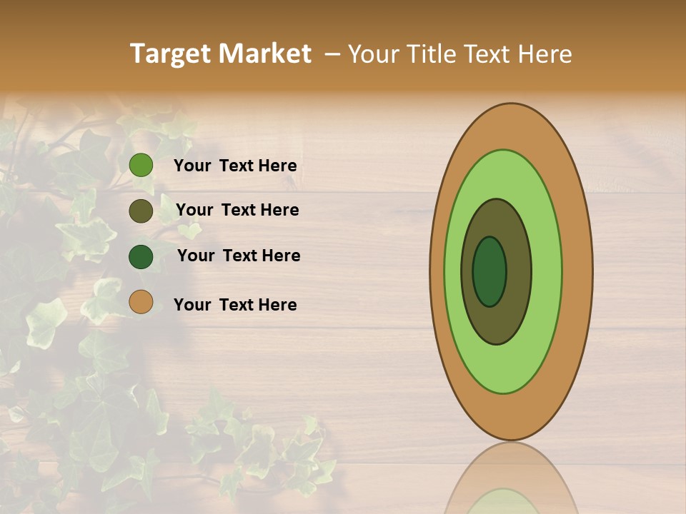 Pattern Wall Plant PowerPoint Template