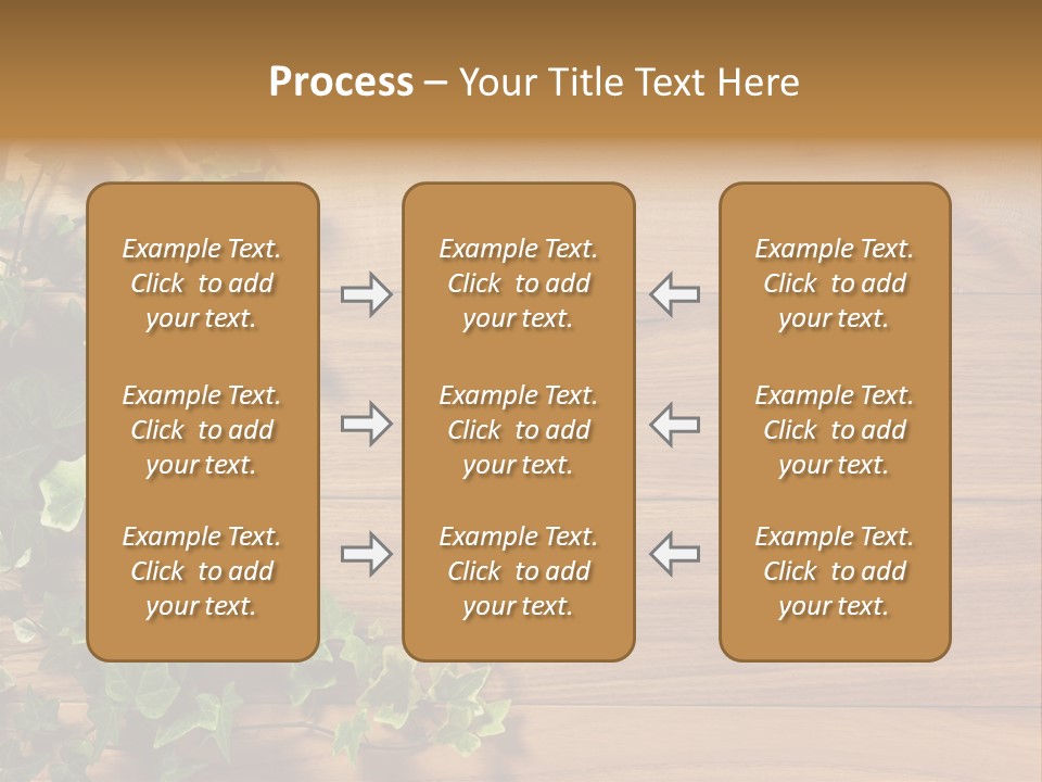 Pattern Wall Plant PowerPoint Template