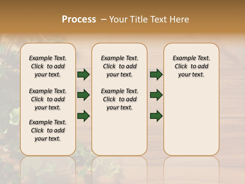Pattern Wall Plant PowerPoint Template