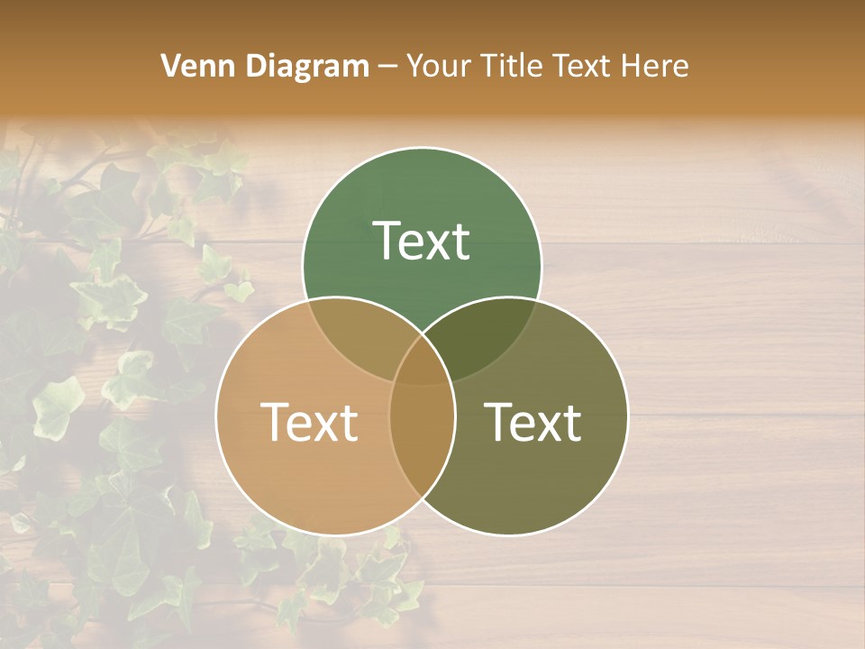 Pattern Wall Plant PowerPoint Template