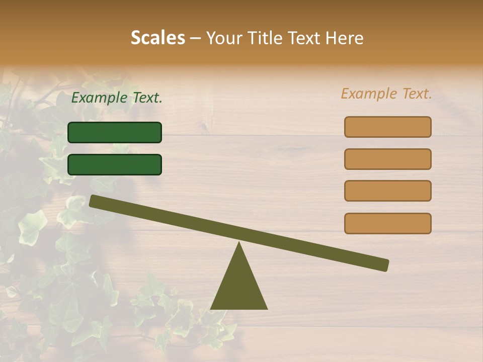 Pattern Wall Plant PowerPoint Template