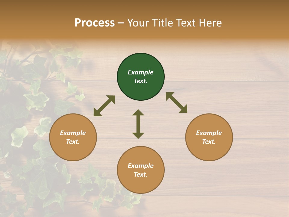 Pattern Wall Plant PowerPoint Template