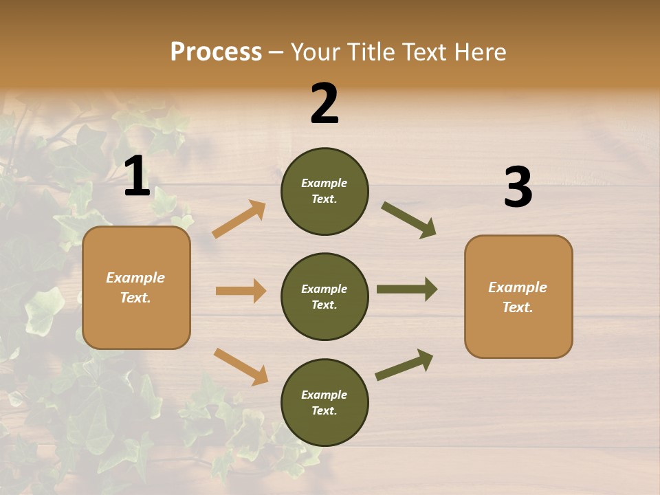 Pattern Wall Plant PowerPoint Template