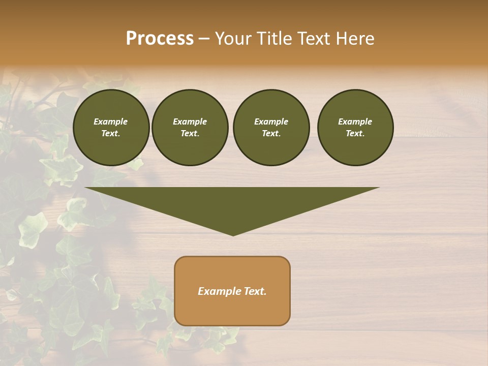 Pattern Wall Plant PowerPoint Template
