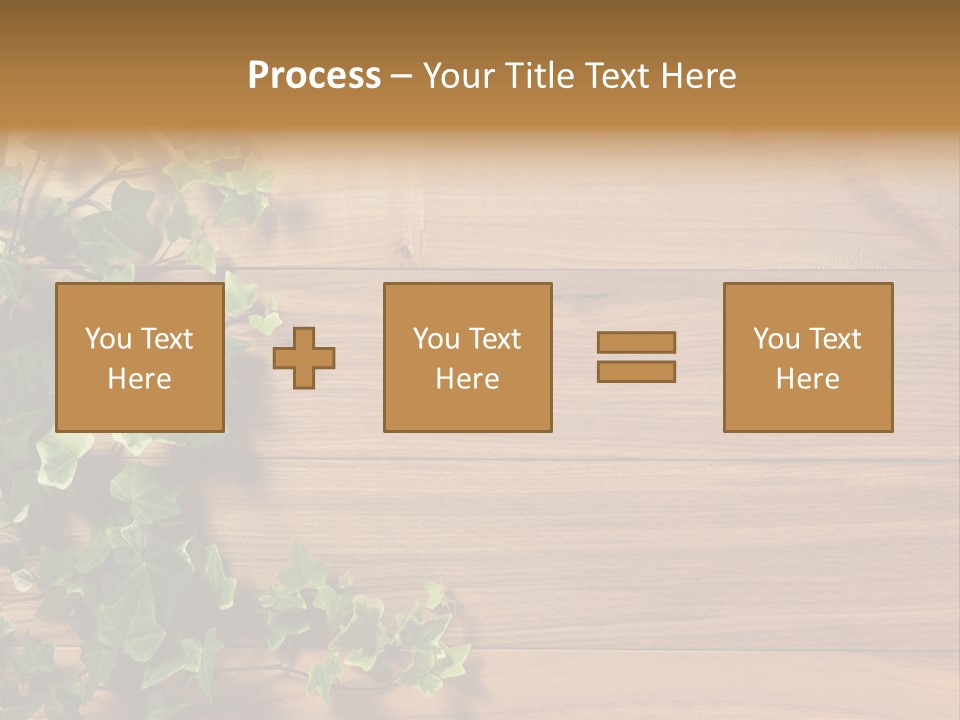 Pattern Wall Plant PowerPoint Template