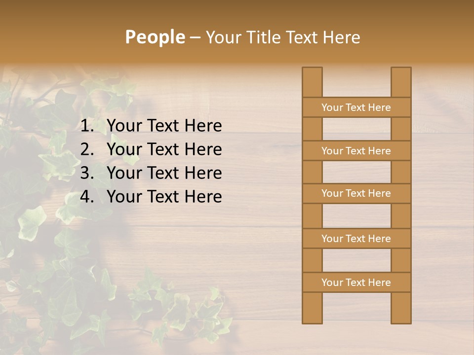 Pattern Wall Plant PowerPoint Template