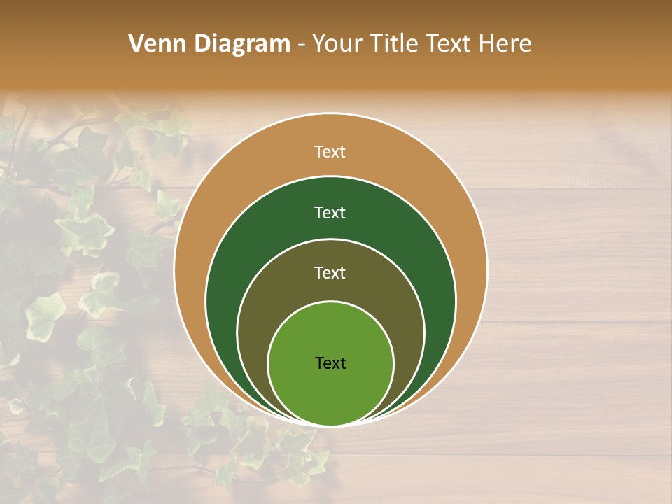 Pattern Wall Plant PowerPoint Template