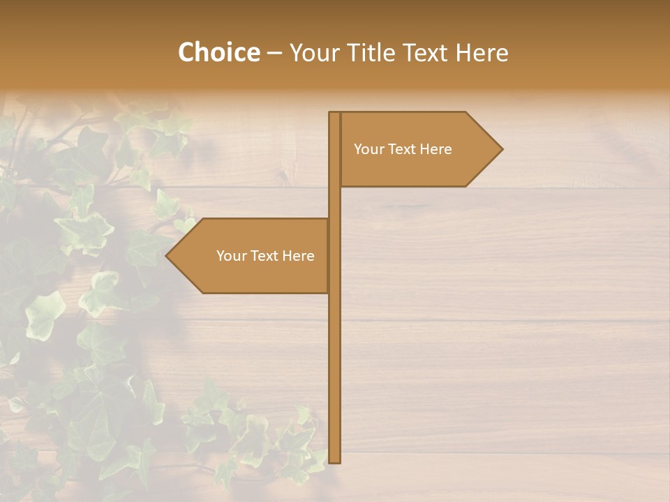 Pattern Wall Plant PowerPoint Template