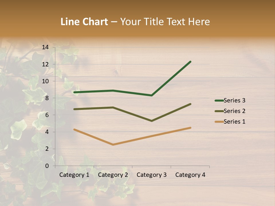Pattern Wall Plant PowerPoint Template