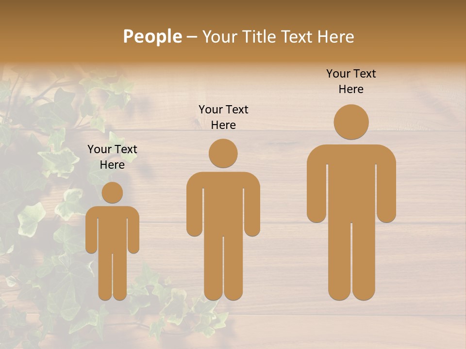 Pattern Wall Plant PowerPoint Template