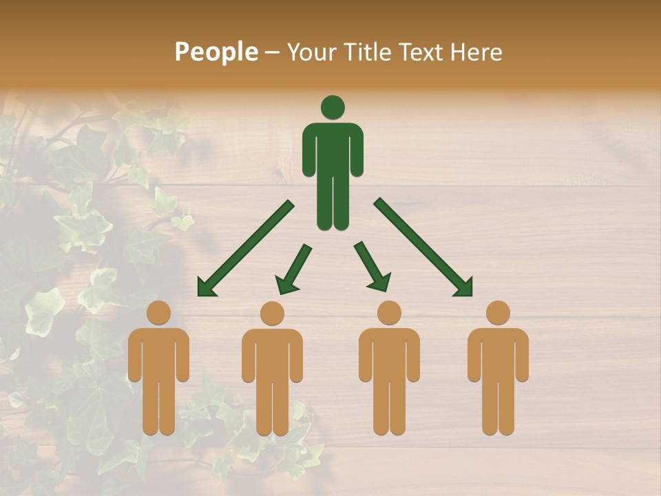 Pattern Wall Plant PowerPoint Template