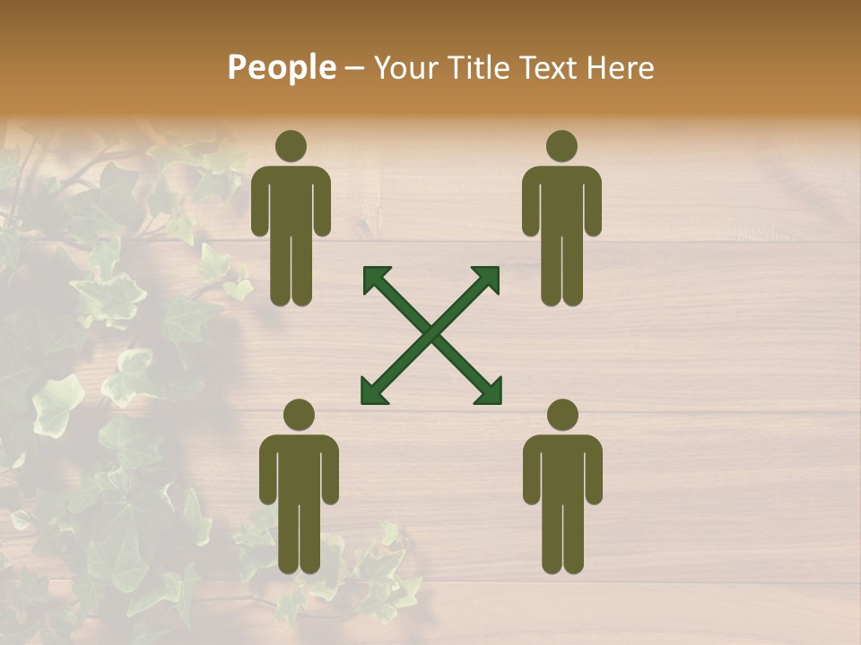 Pattern Wall Plant PowerPoint Template