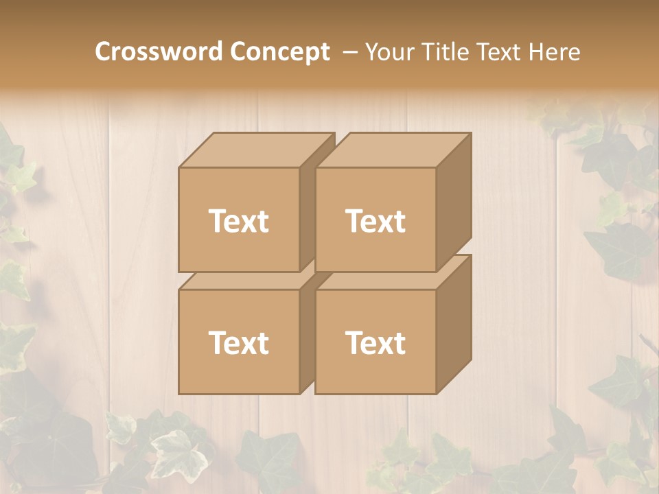 White Wooden Decorative PowerPoint Template